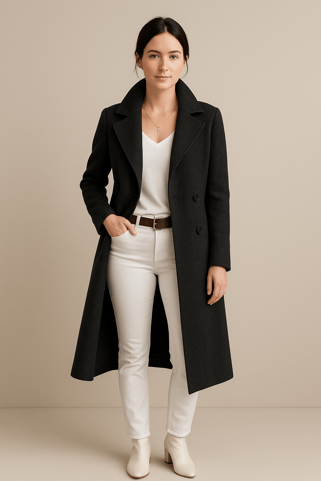 Gavella | Women’s Mid‑Length Fleece Trench Coat